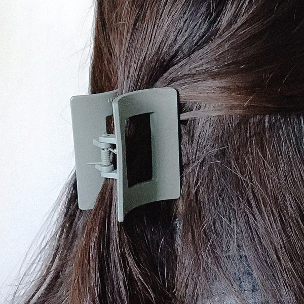 Hair Accessories Matte Black Square Pincers Lovely