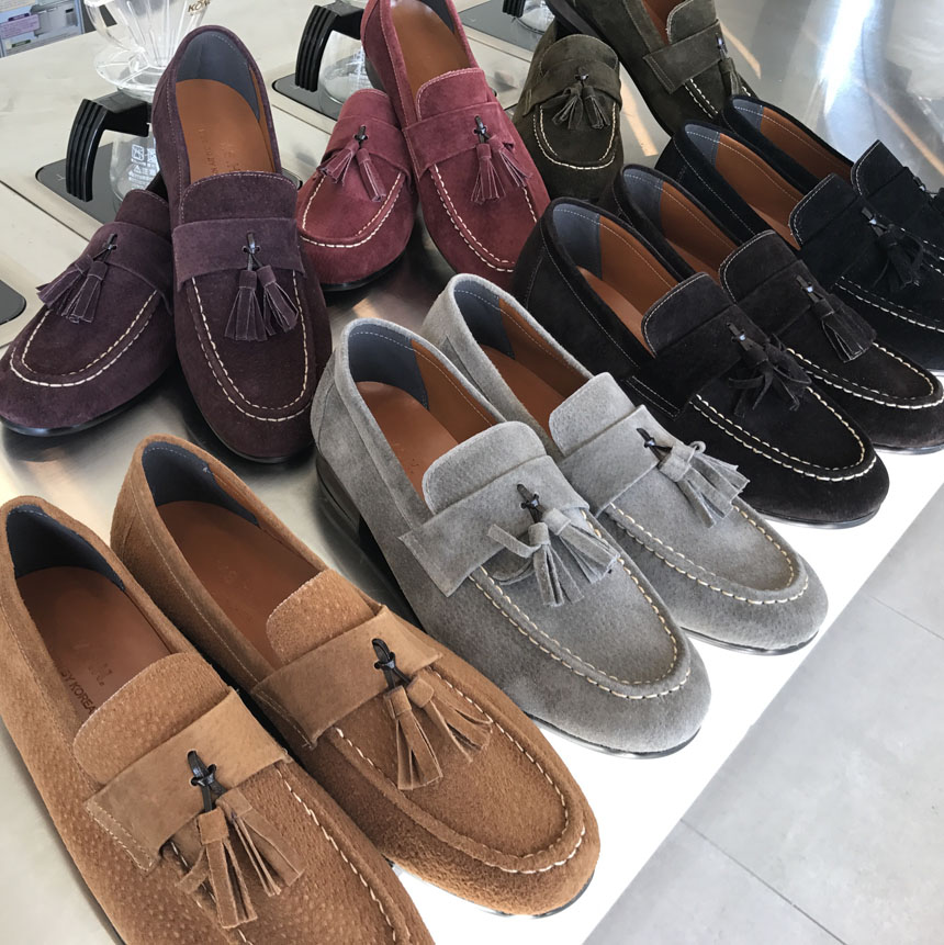 Men's Handmade Suede Tassel Loafers 7 Color Men