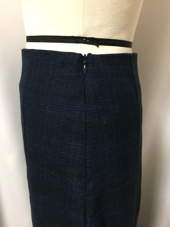 Check Mermaid skirt 2col Stylish neat modern sensi