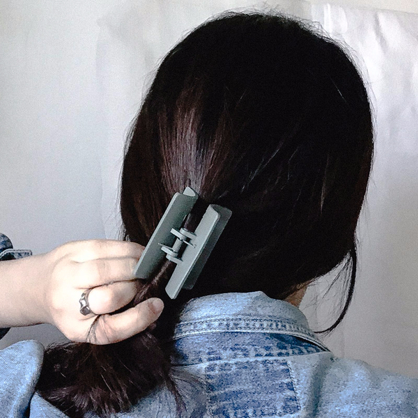 Hair Accessories Matte Black Square Pincers Lovely