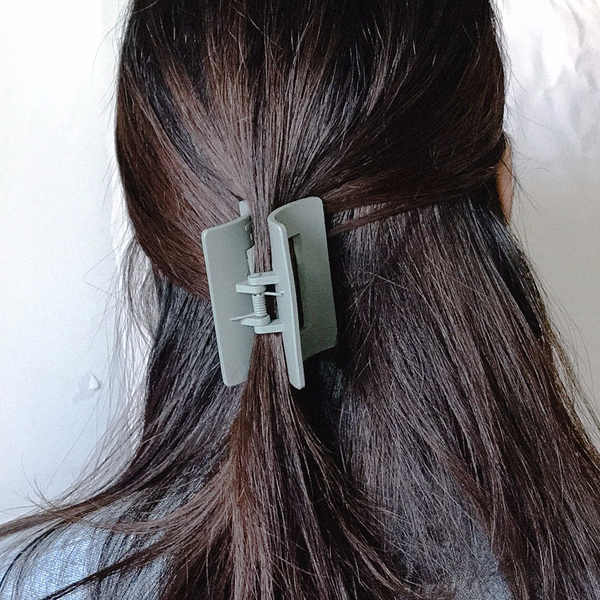Hair Accessories Matte Black Square Pincers Lovely