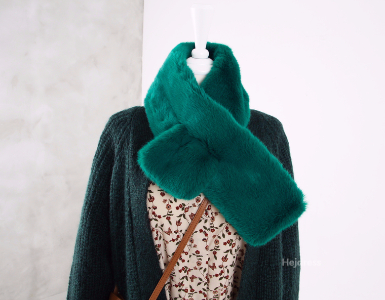 Fake Fur Mink Shawl 13color Muffler Eco Fur Fur We