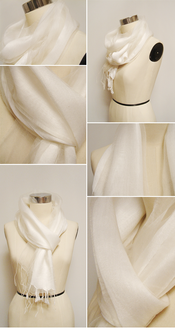 Balloon Silk 50% Color Scarf Scarf 7 Color Fall Ch