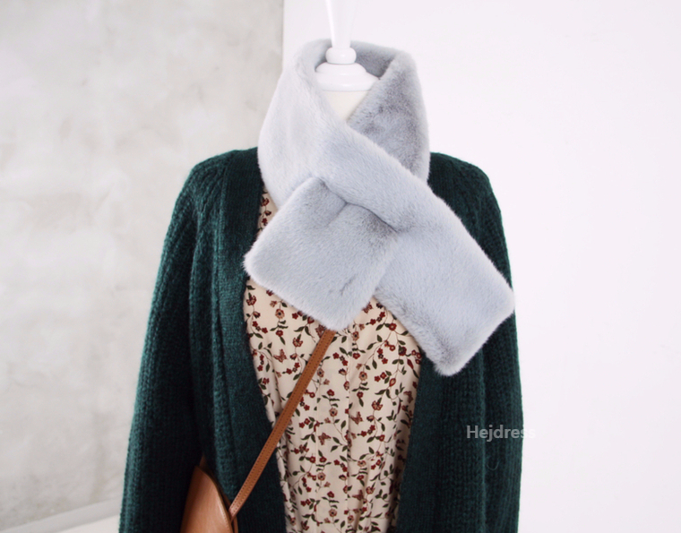 Fake Fur Mink Shawl 13color Muffler Eco Fur Fur We