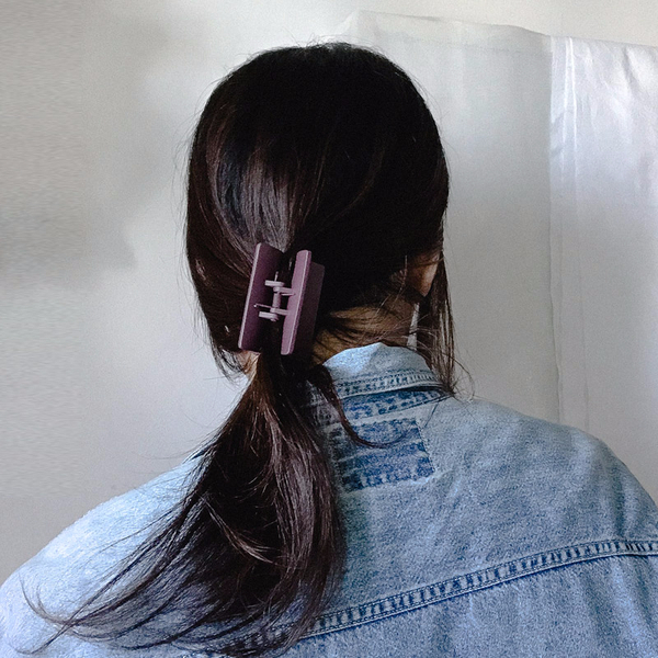 Hair Accessories Matte Black Square Pincers Lovely