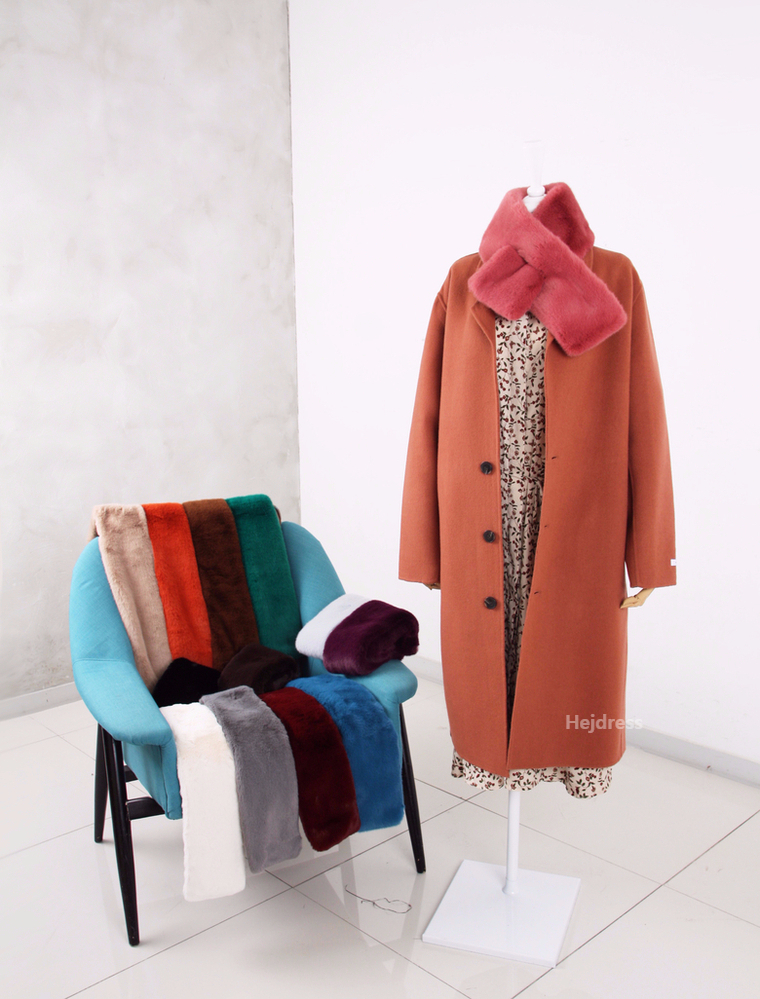 Fake Fur Mink Shawl 13color Muffler Eco Fur Fur We