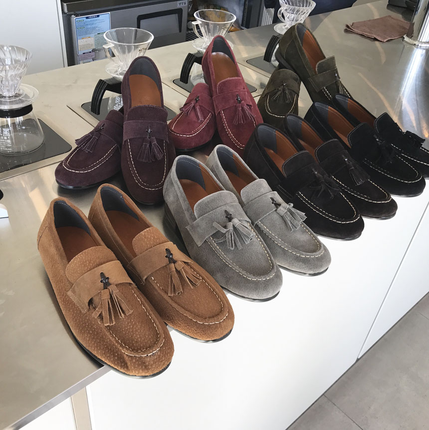 Men's Handmade Suede Tassel Loafers 7 Color Men