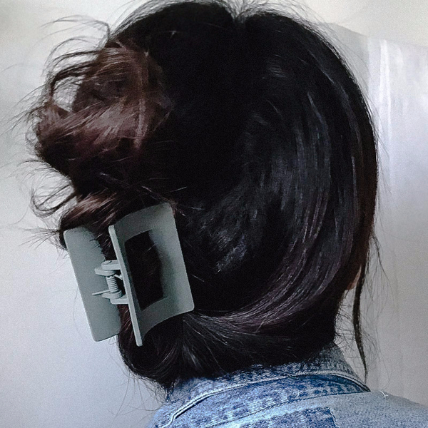 Hair Accessories Matte Black Square Pincers Lovely