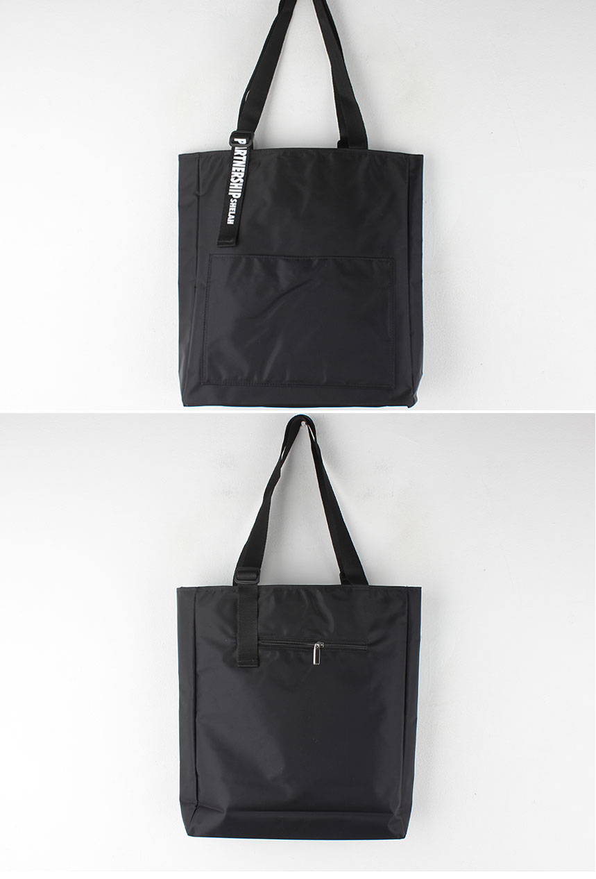 Shoulder Pocket Eco Back Lettering Canvas Bag Dail