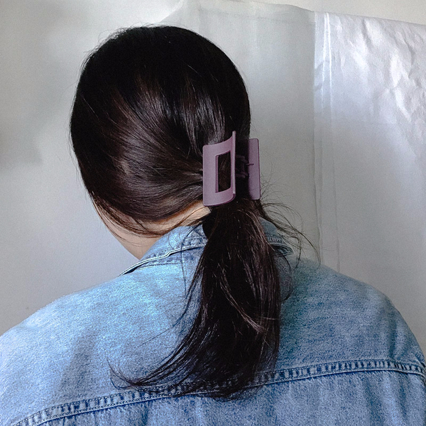 Hair Accessories Matte Black Square Pincers Lovely