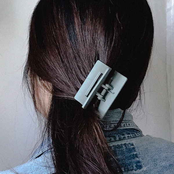 Hair Accessories Matte Black Square Pincers Lovely