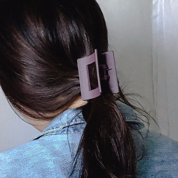 Hair Accessories Matte Black Square Pincers Lovely