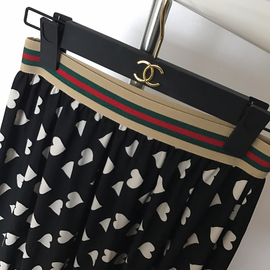 Heart long skirt Lovely look simple 30s female pre