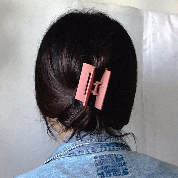 Hair Accessories Matte Black Square Pincers Lovely