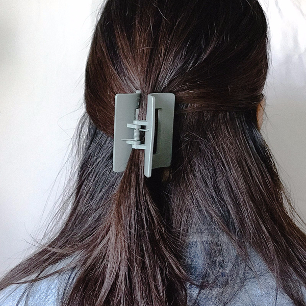 Hair Accessories Matte Black Square Pincers Lovely