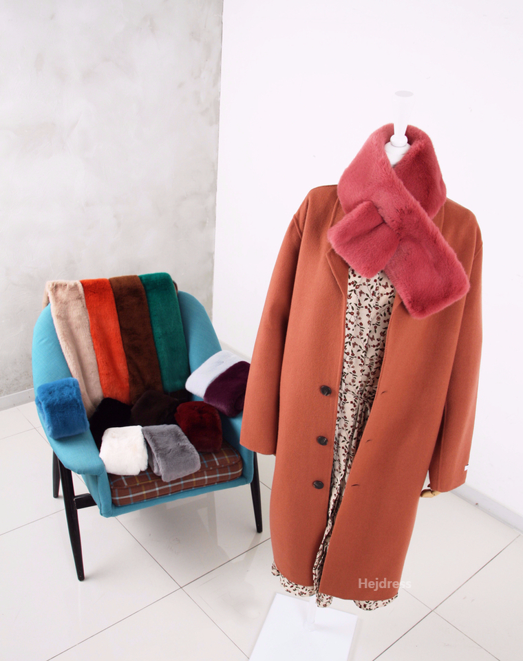 Fake Fur Mink Shawl 13color Muffler Eco Fur Fur We