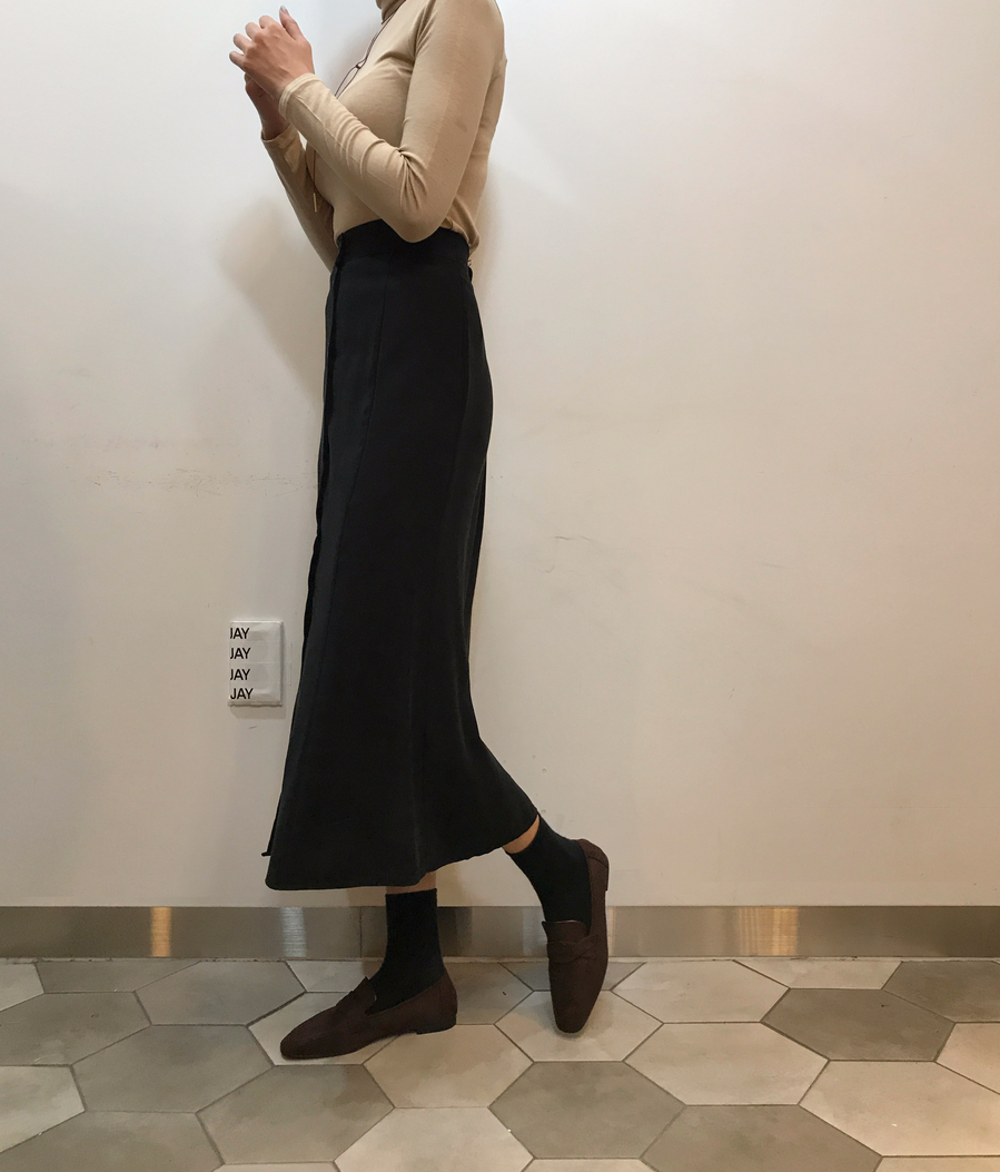 Button Skirt Mermaid Winter Mermaid Black Beige Lo