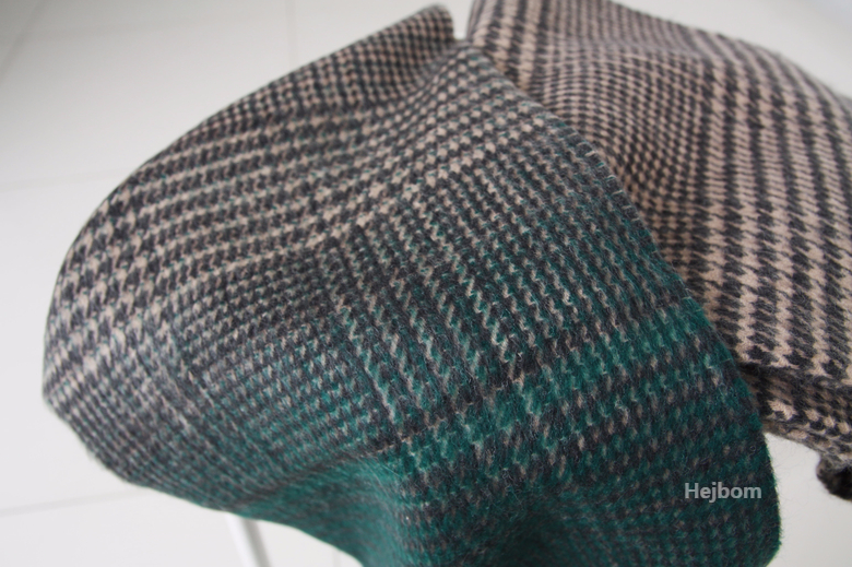 Glen Check Two-tone muffler shawl Women Winter war