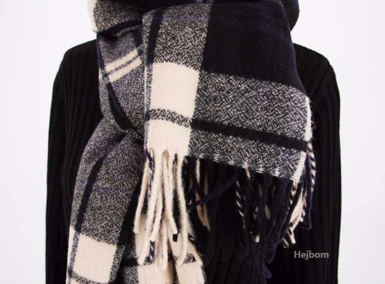 Tartan Check Shawl Muffler Winter Warm Pattern