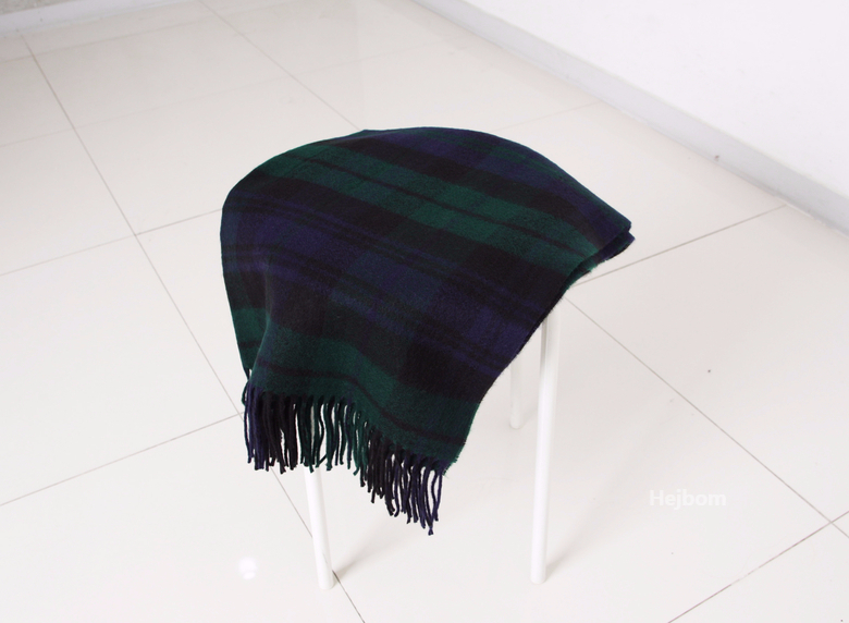 Tartan Check Shawl Muffler Winter Warm Pattern