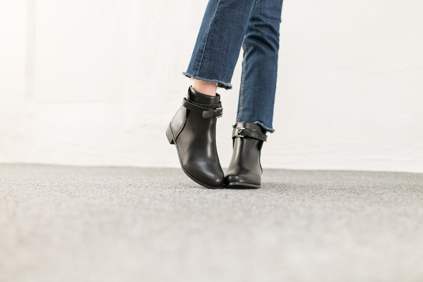 Rain Velcro Ankle Boots 3.0cm Bonnie and Room Casu