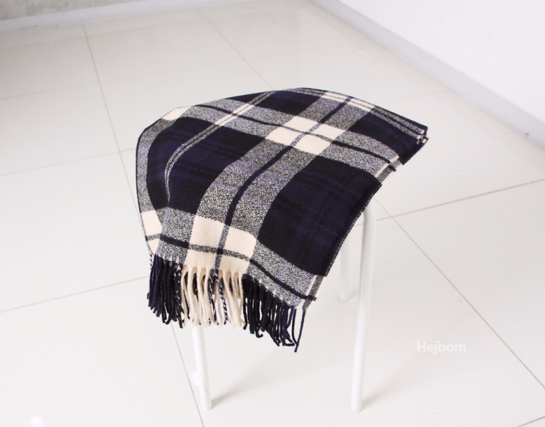 Tartan Check Shawl Muffler Winter Warm Pattern