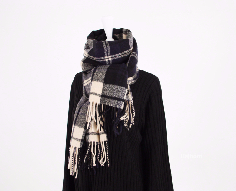 Tartan Check Shawl Muffler Winter Warm Pattern