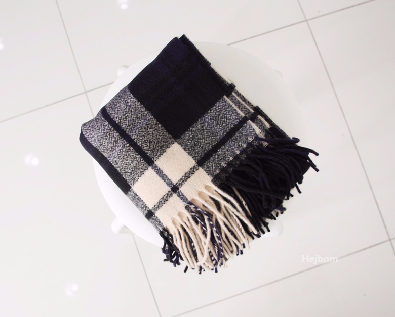 Tartan Check Shawl Muffler Winter Warm Pattern