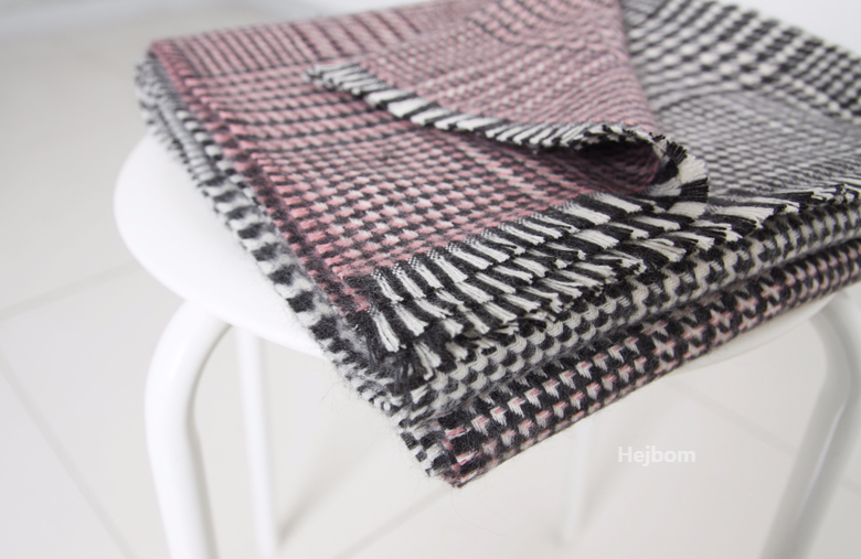 Glen Check Two-tone muffler shawl Women Winter war