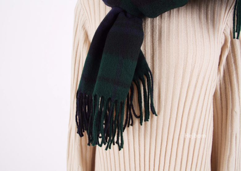 Tartan Check Shawl Muffler Winter Warm Pattern