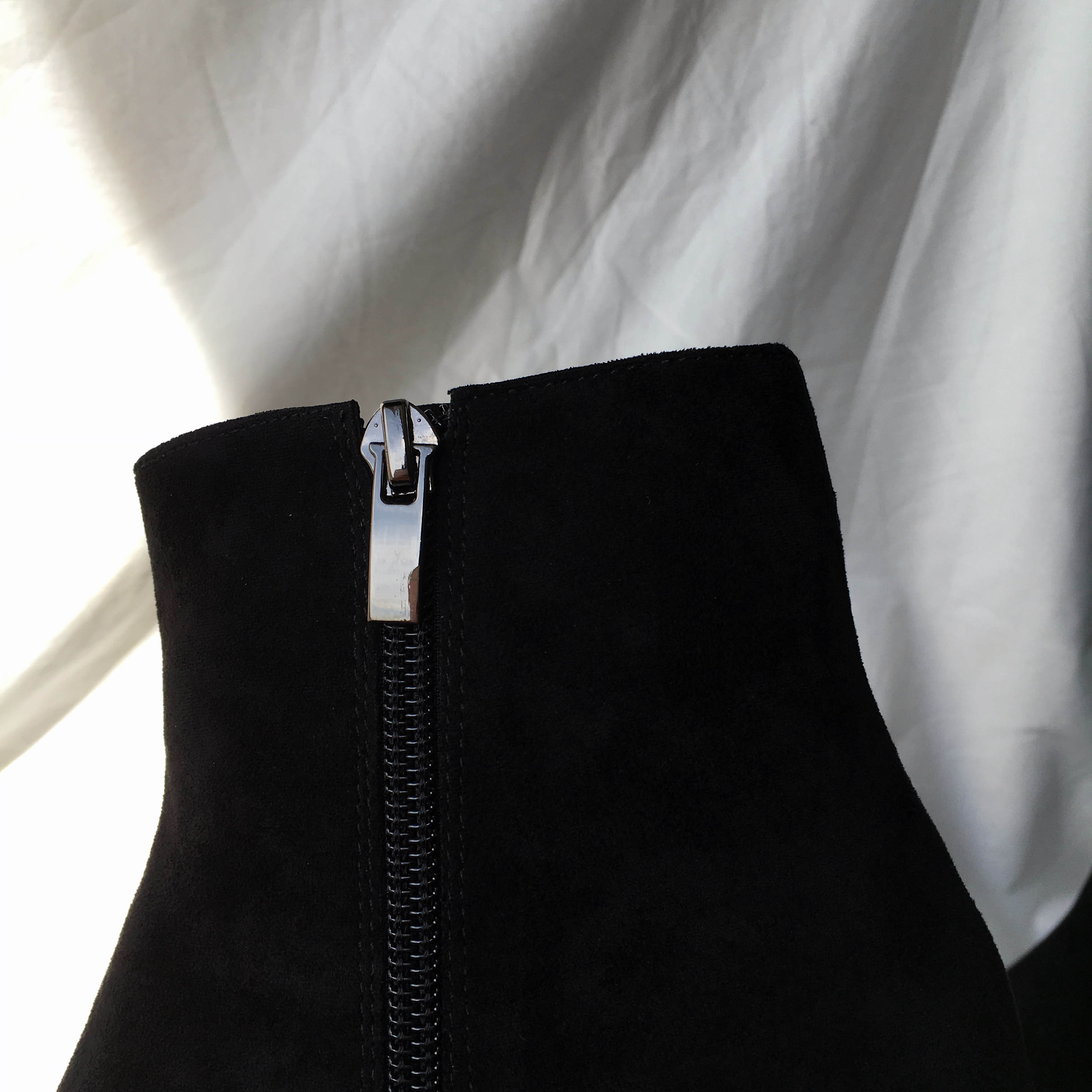 Saint Black Ankle Boots Leather &amp Ms. Suede Mid
