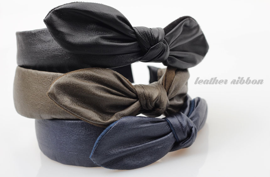 Hair Accessories Tae Yeon Ribbon Headband Leather 