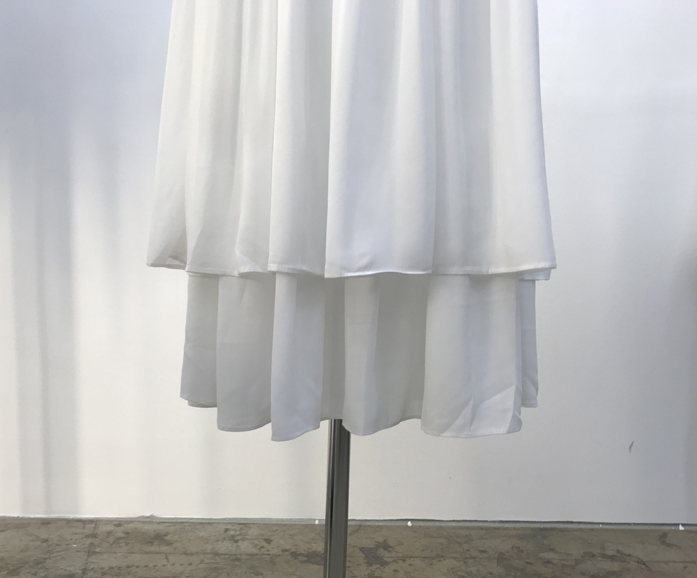 Long skirt skirt ruffle ruffle Long skirt layered 