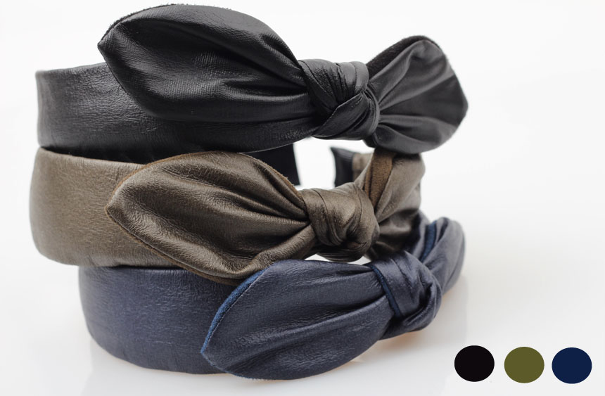 Hair Accessories Tae Yeon Ribbon Headband Leather 