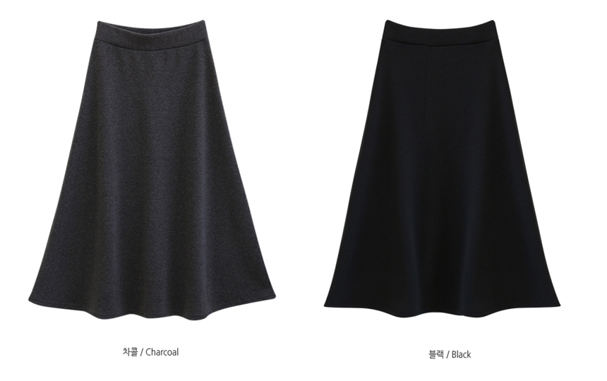 Brushed flare Long skirt bandage skirt A-line wint