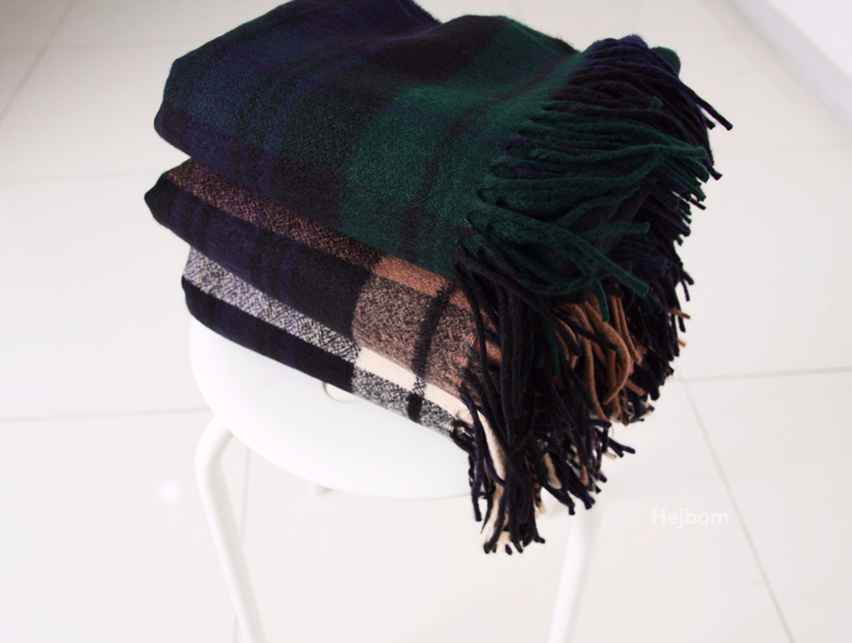 Tartan Check Shawl Muffler Winter Warm Pattern