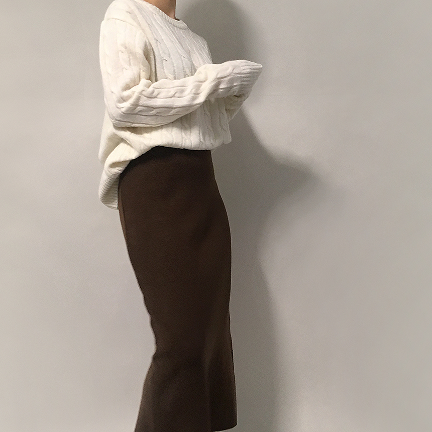 Second Beige Goliath Cut Skirt 3color Girls Long S