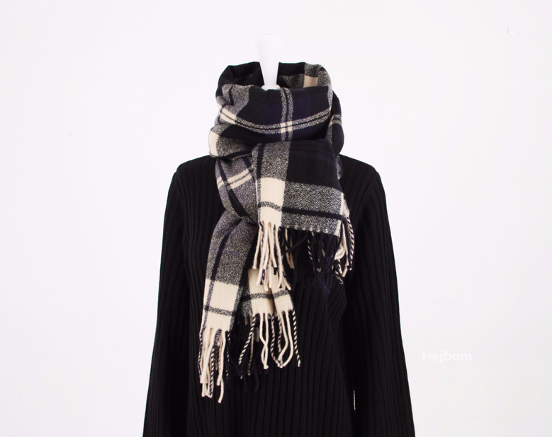 Tartan Check Shawl Muffler Winter Warm Pattern