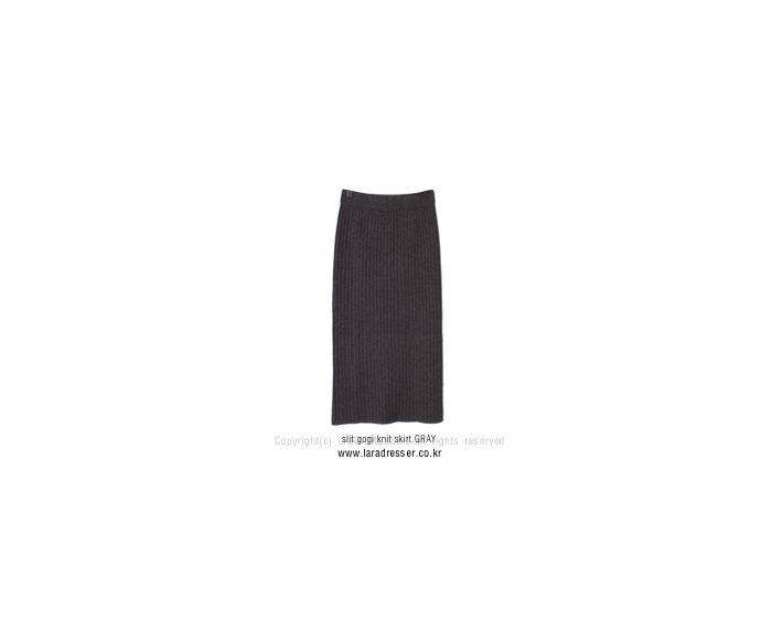 Pleated Bending Knit Skirt - Flare Long Gol Mermai
