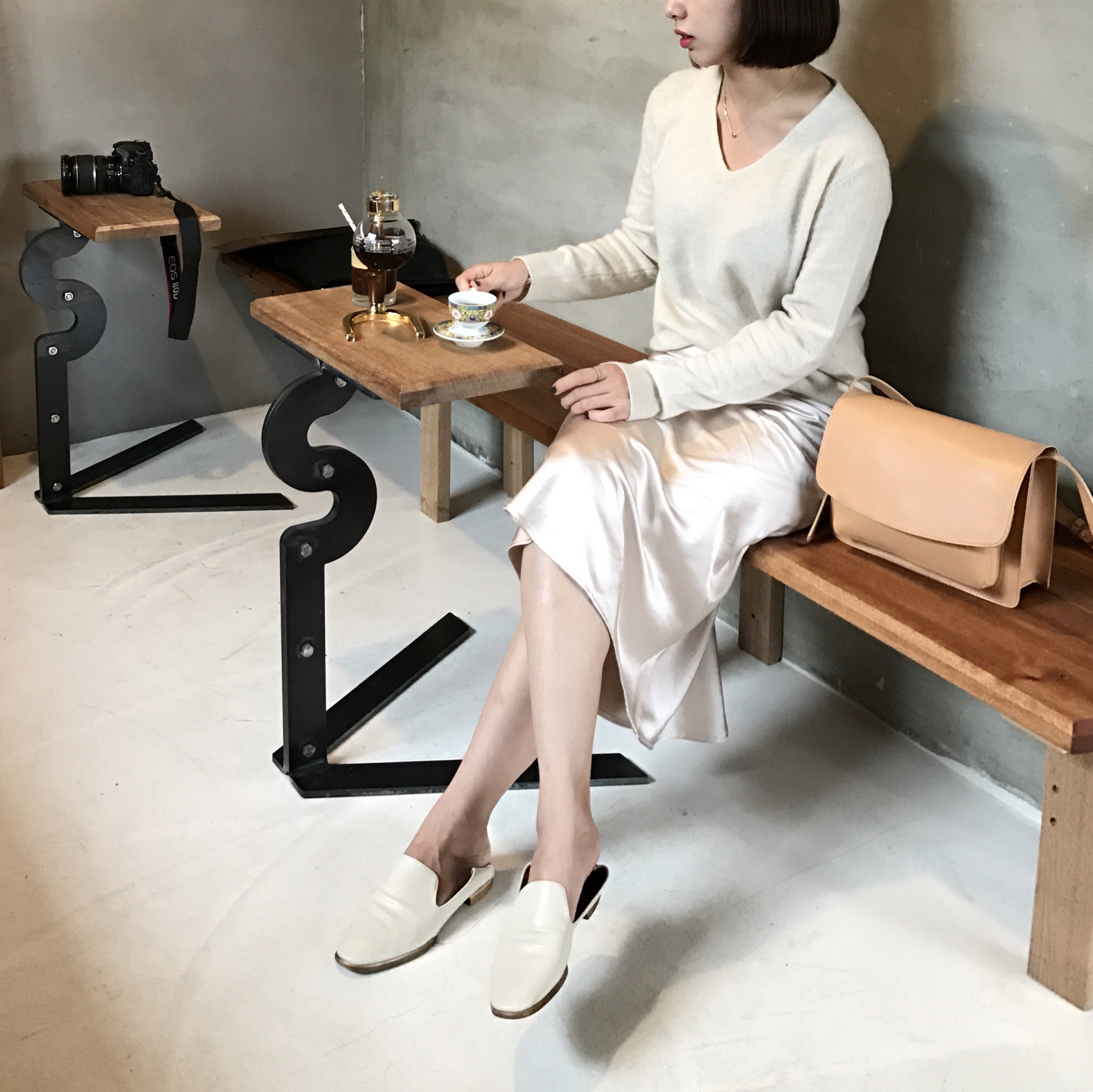 Satin mermaid skirt 2color A line Mermaid Midi 20 