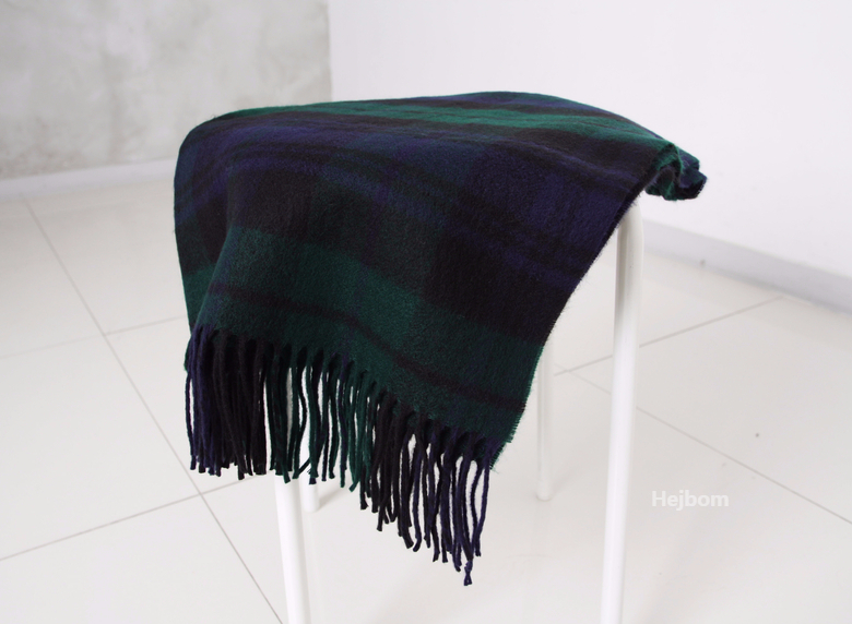 Tartan Check Shawl Muffler Winter Warm Pattern