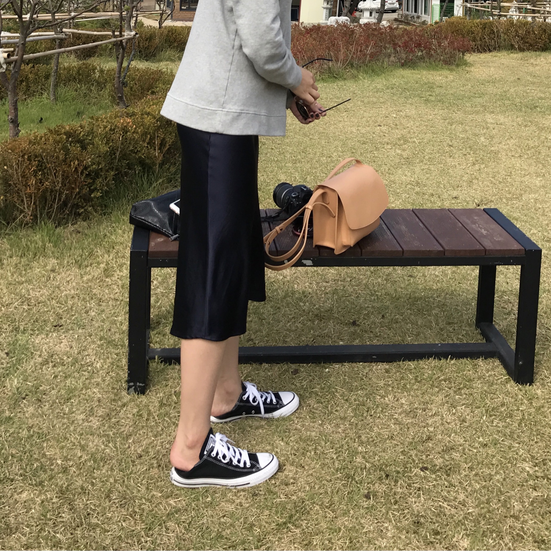 Satin mermaid skirt 2color A line Mermaid Midi 20 