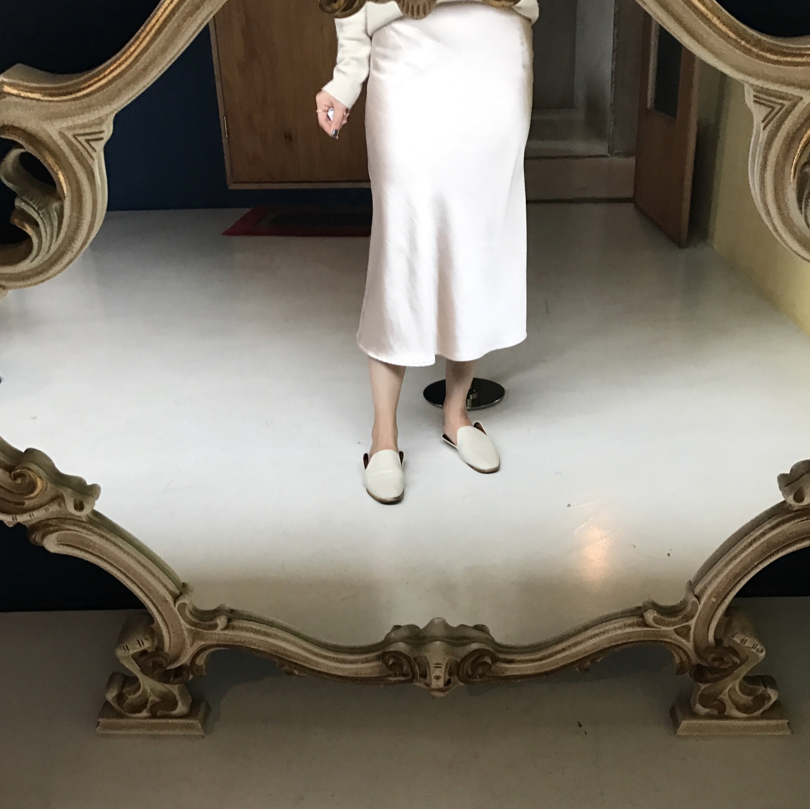 Satin mermaid skirt 2color A line Mermaid Midi 20 