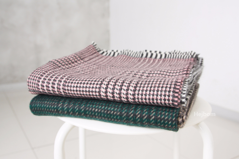 Glen Check Two-tone muffler shawl Women Winter war