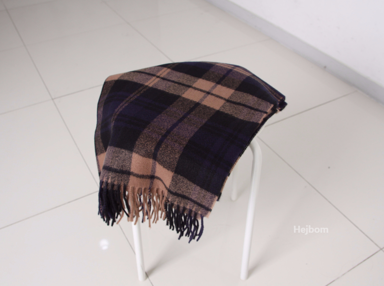 Tartan Check Shawl Muffler Winter Warm Pattern