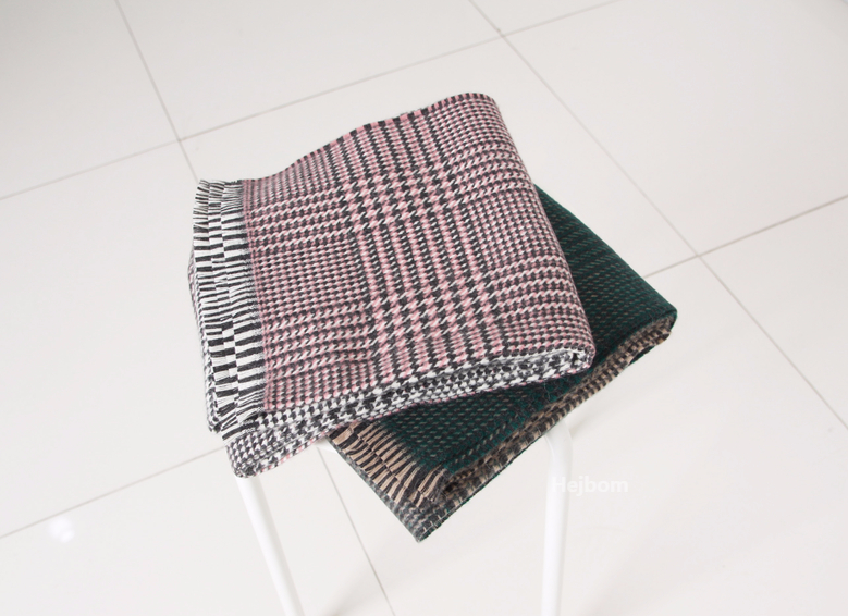 Glen Check Two-tone muffler shawl Women Winter war