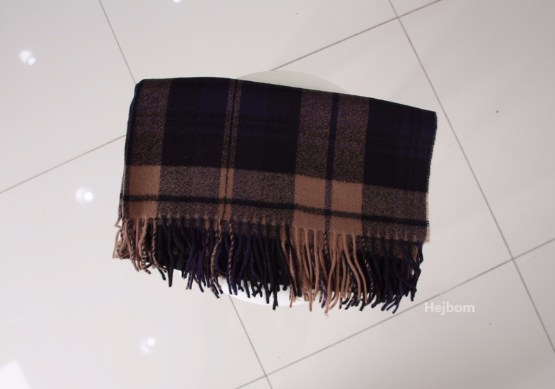 Tartan Check Shawl Muffler Winter Warm Pattern