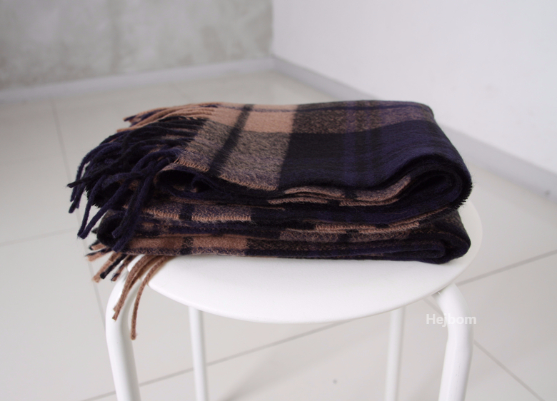 Tartan Check Shawl Muffler Winter Warm Pattern