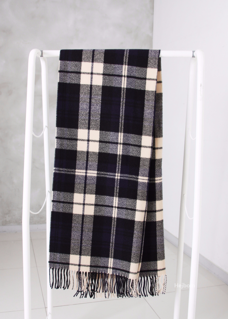 Tartan Check Shawl Muffler Winter Warm Pattern