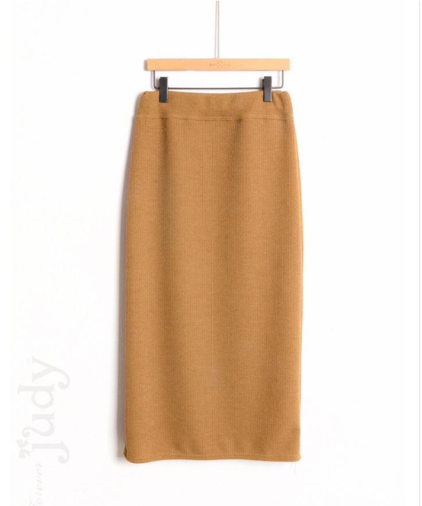 Jelly Women's Bending Skirt Knit Long Winter Gi